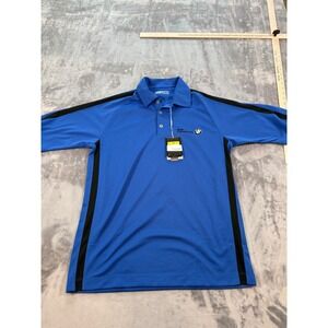 Nike Golf BMW Championship Polo Shirt Men's Small Blue Black Dri-FIT NWT